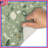 Green Floral Pattern Bath Mat-252429165