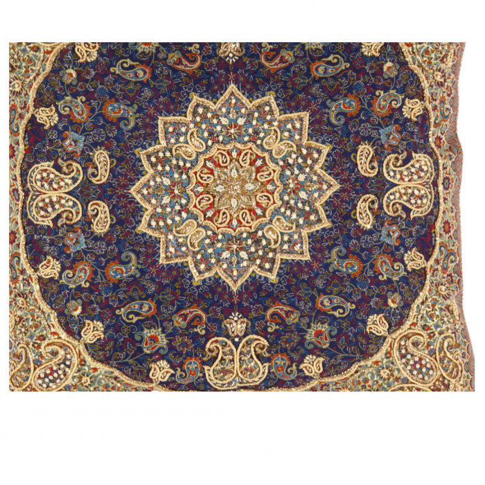 Square Pillow Cover & Insert, Light Blue Floral, 29"H x 29"W