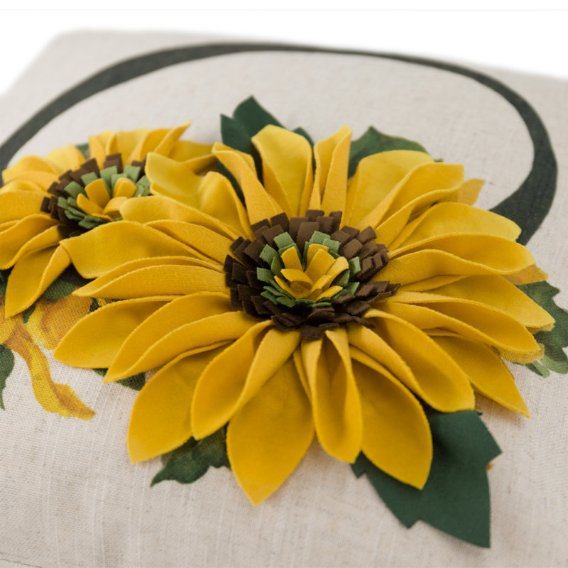 Appliqued Pillow Cover