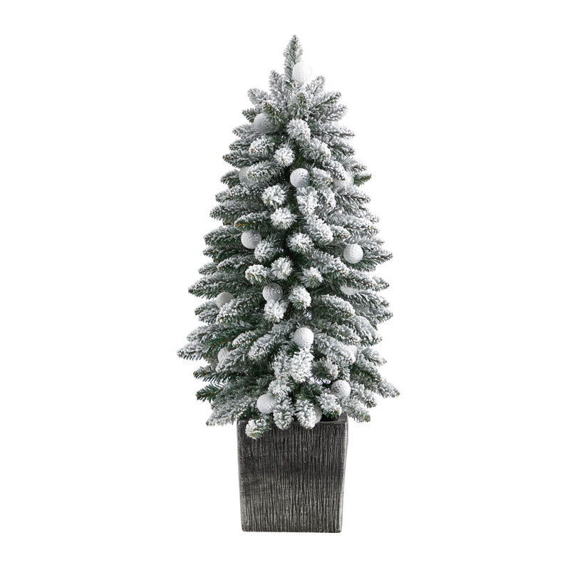 Sapin de Noël artificiel floqué Highland