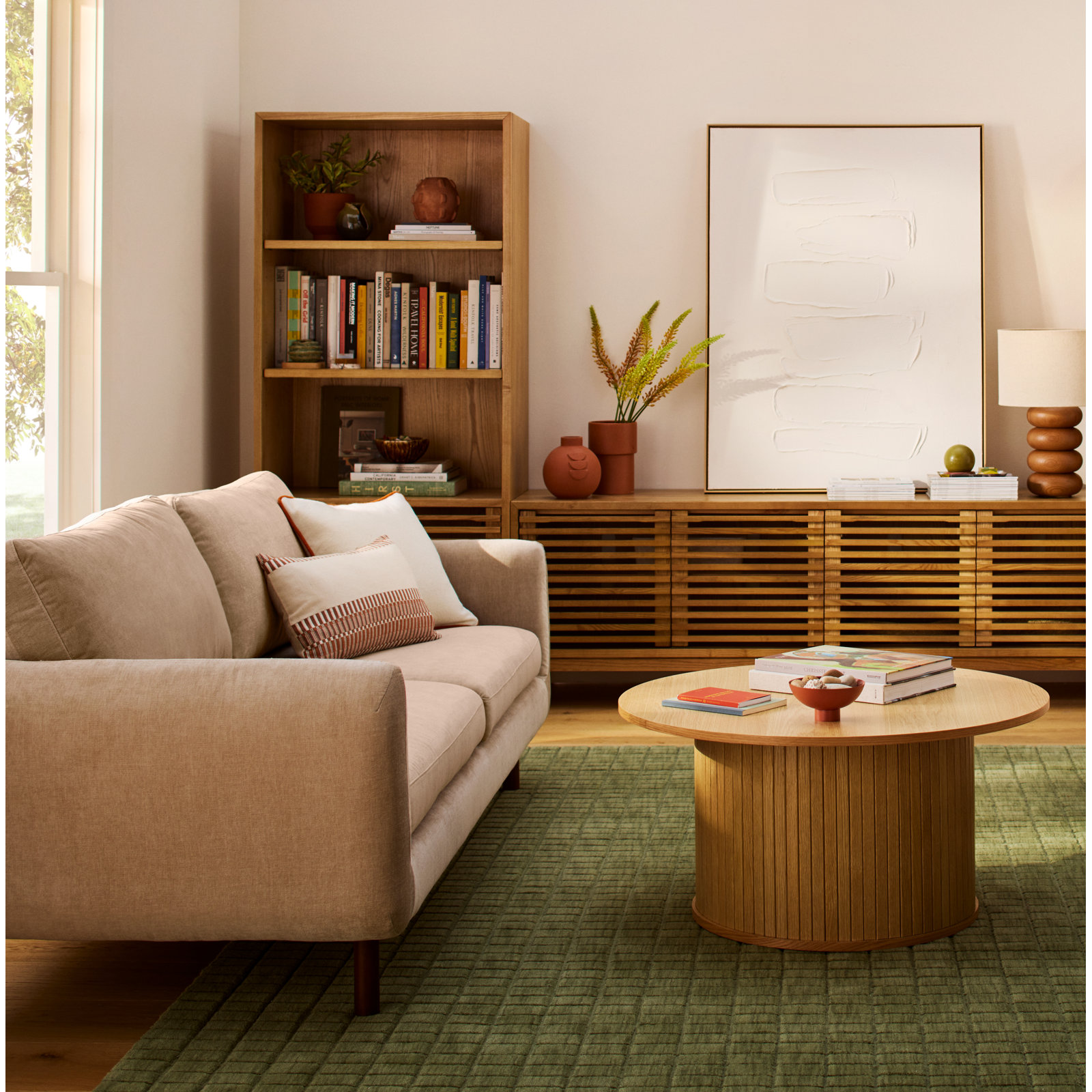 Leno 86" Velvet Sofa, Honeycomb Taupe Chenille