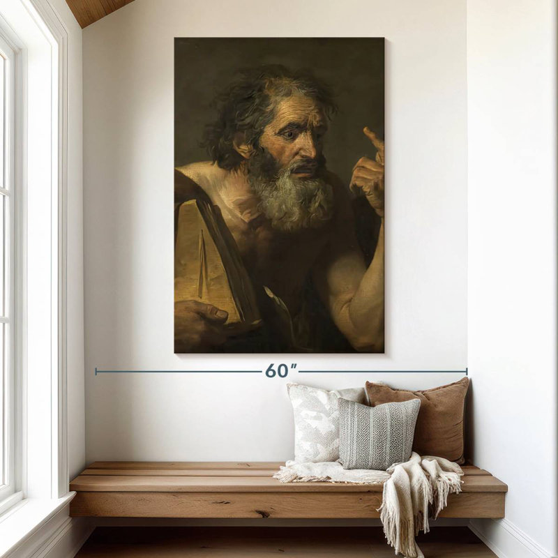 Leisha Ancient Philosopher, 51" H x 34" W