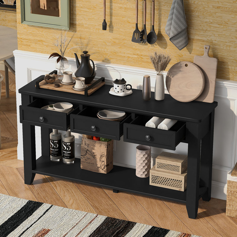 Console de vestibule moderne U_Style, Noir