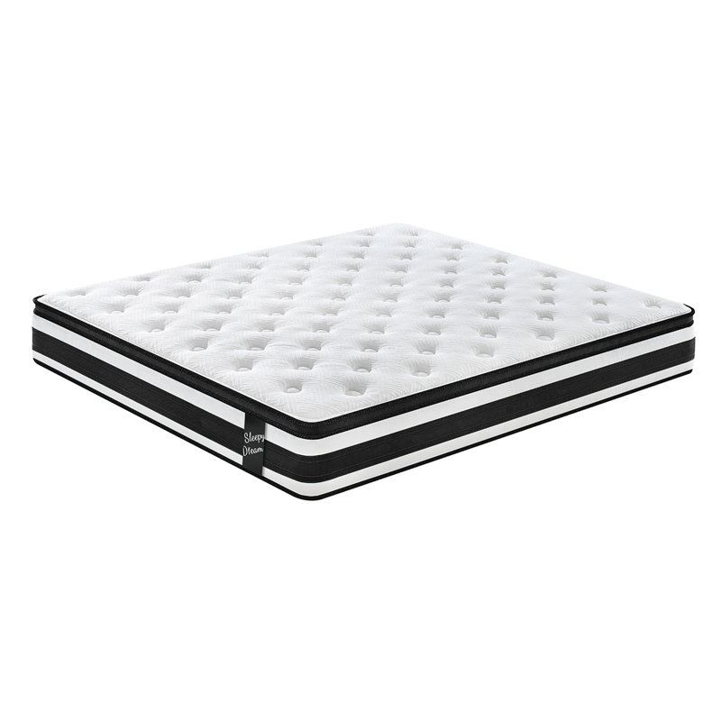 12 Inch  Full Size Breathable Cool Oeko-Tex100 Cover Memory Foam Individual Pocket Spring Hybrid Mattress, Full