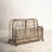 Birch Lane™ Broughton 43.5'' W 30 Gallons Water Resistant Metal Towel Valet with Wheels in Distressed Gray/Brown