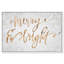 «Merry and Bright», reproduction d'art textuel sur toile tendue-70557136-70557137