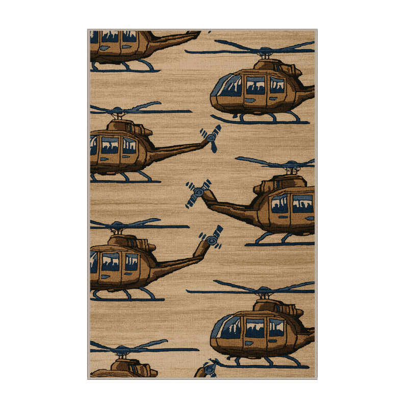 Tapis beige lavable à la machine, Rectangle 4pi x 6 pi