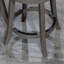 Tabouret de comptoir 24 po, siège en tissu-454455119-454455117