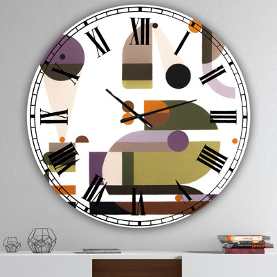 Horloge murale surdimensionnée Mid-Century