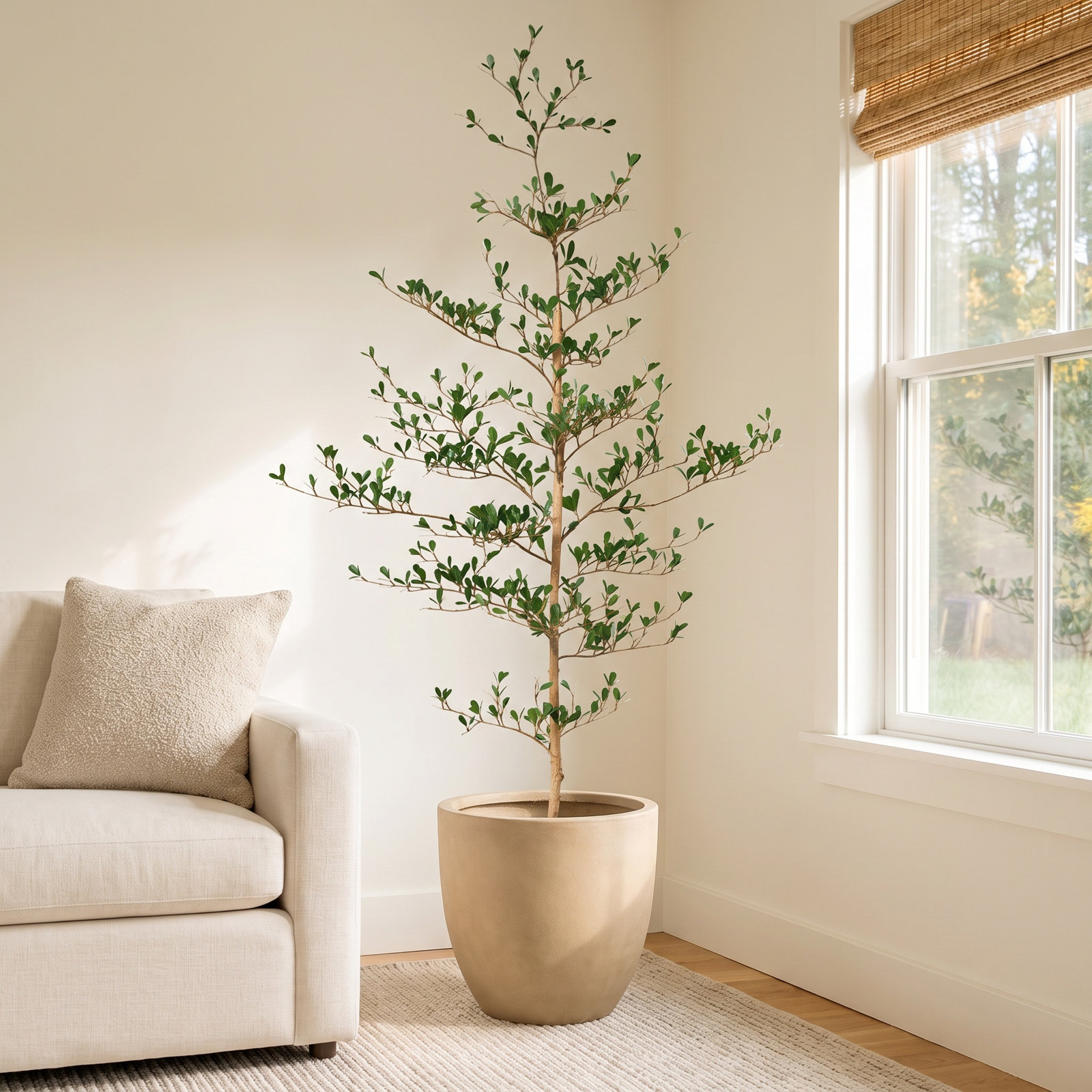 Adcock Olive Tree in Pot, 72" H x 22" W x 22" D