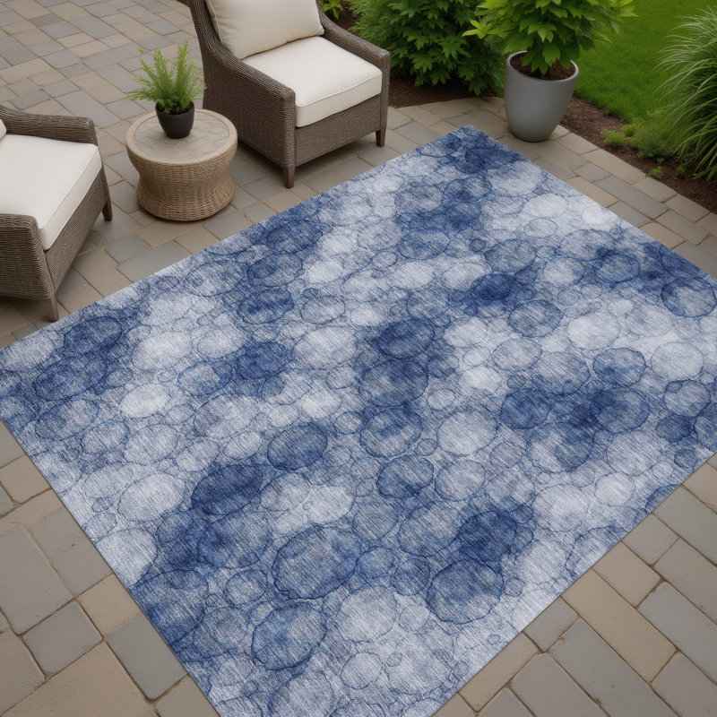 Machine Washable Indoor/Outdoor Lipman ACN2424 Abstract Rug, Rectangle 8' x 10'