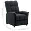 Adelbrand Recliner Leisure Adjustable Cozy Chair for Home Theatre Cinema Fabric-1102645511
