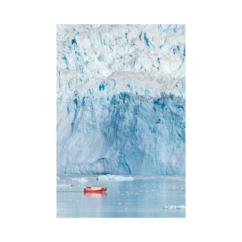 Glacier Eqip (Eqip Sermia) In Western Greenland, Denmark by Martin Zwick - Wrapped Canvas Print