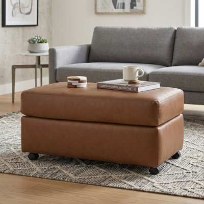 Repose-pieds en cuir Latitude Run® Caro