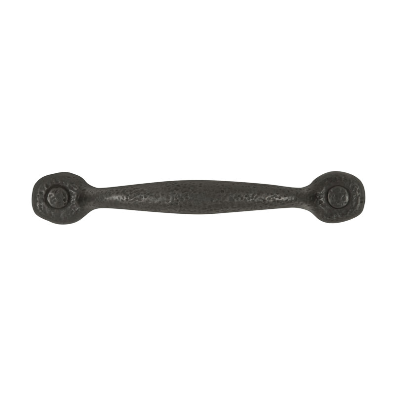 Poignée poignée raffinée Rustic de la collection Refined Rustic , Noir / fer noir, 3 3/4"