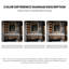 Meuble-lavabo de salle de bain mural 51,18 po en fritté brun avec miroir intelligent et armoire d'appoint-854039790