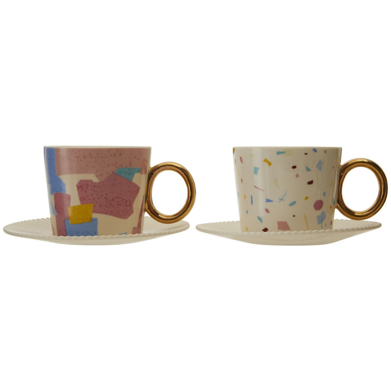 Azyiah Bone China Teacup and Saucer