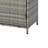 72" Arched Wicker Outdoor Storage Cabinet With Adjustable Shelves & Side Hooks-124640799