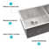30X19x10" Undermount Double Bowl(60/40) Kitchen Sink - 16 Gauge With Two 10" Deep Basin