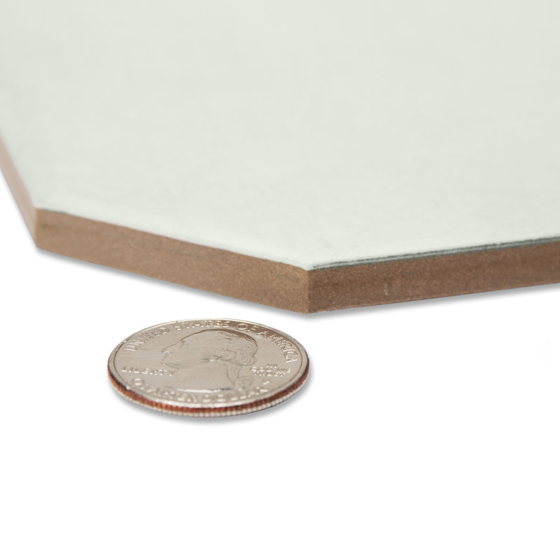 Laverton Octagon W/Taco 7-7/8 In. X 7-7/8 In. Porcelain Floor And Wall Tile, Light Beige/Dark Gray