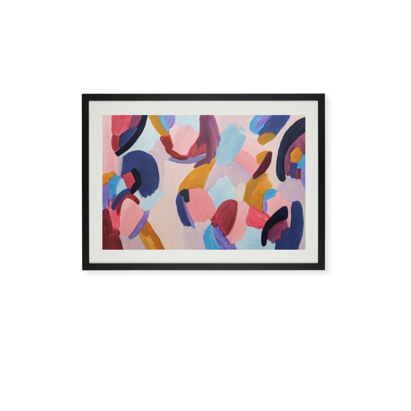 The Delphie - Single Picture Frame Art Prints, Black, 41cm H x 56cm W x 2cm D