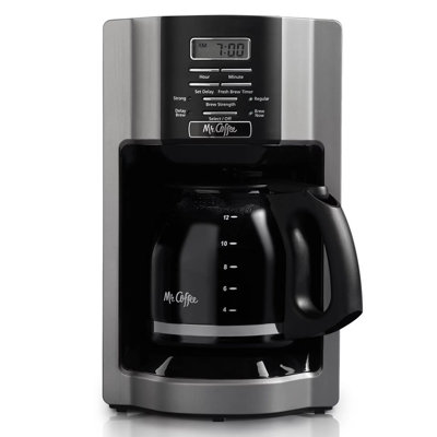 Mr. Coffee 12 Cup Programmable Coffee Maker with Rapid Brew in Silver -  950120953M