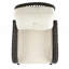 Chaise berçante rembourrée Fruttuo crème et noire