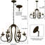 Dirksen 6 - Light Candle Style Chandelier