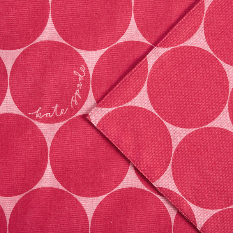 Loop And Dot 100% Cotton Rectangle, Pink Blush