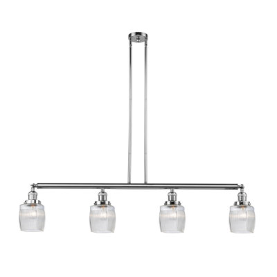 Luminaire suspendu linéaire à 4 lumières pour îlot de cuisine Mireya