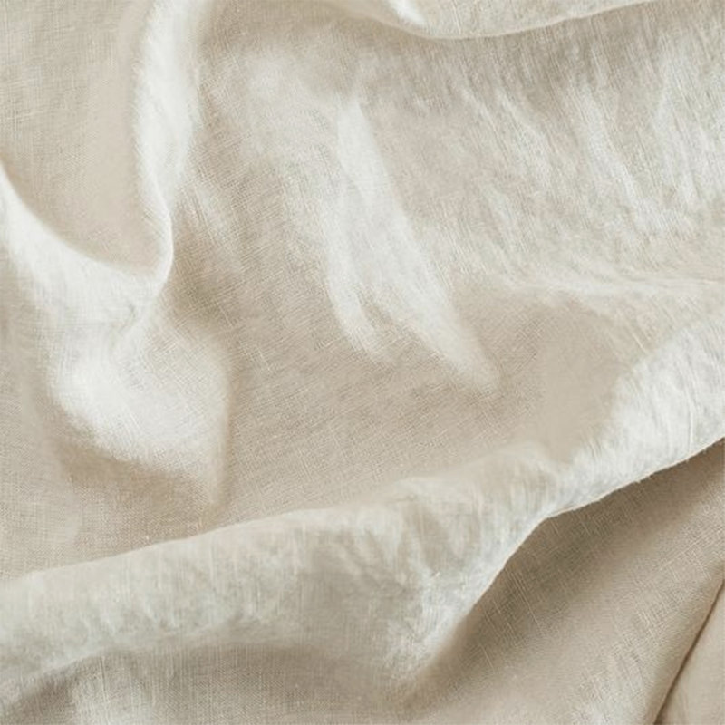 Queen Oatmeal Cotton Solid Sheet Set with Pillowcases
