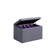 18.5" Tall Tufted Shoe Storage Bench, Dove Gray