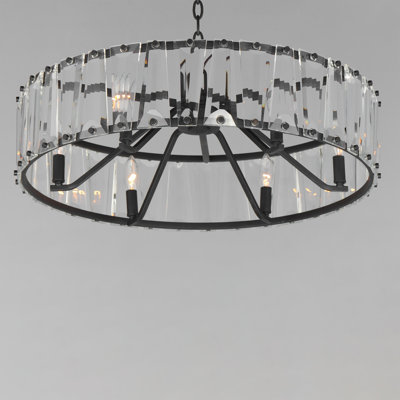 6 - Light Steel Drum Chandelier