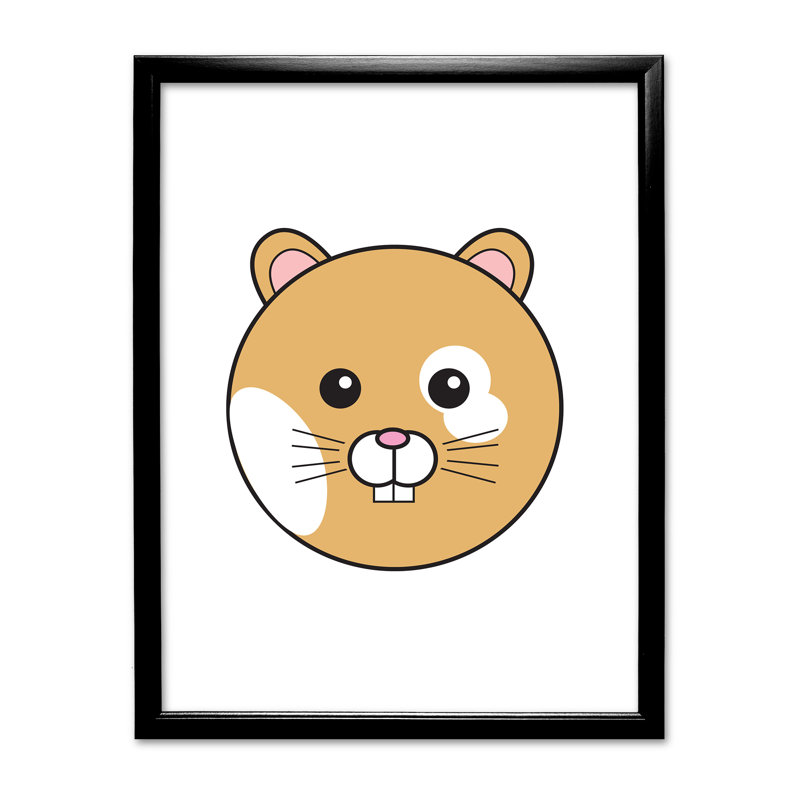 Single Picture Frame Print, Black