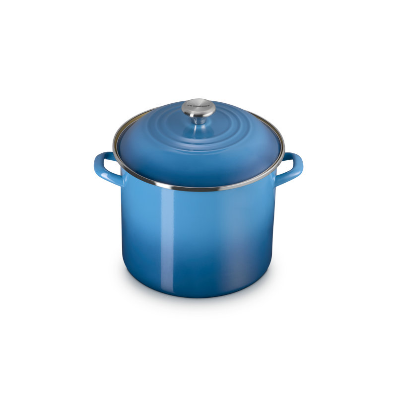 Le Creuset Enamel On Steel Classic Round Stockpot, 12 Qt. - Artichaut, Blue