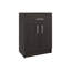 Armoire-garde-manger à un tiroir, deux tablettes intérieures, noir Mayque