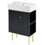 Meuble-lavabo 21,6 po avec lavabo en céramique-312684887