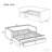 Upholstered Extendable Daybed Frame with Trundle-1796438509