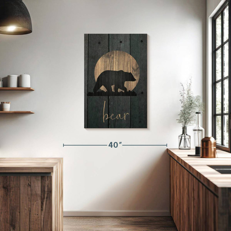 Brampt Wilderness Wood Bear, 36" H x 24" W