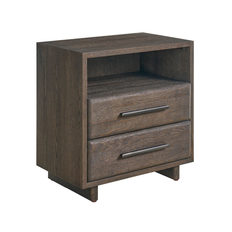 Modern 2 - Drawer Nightstand, Brown