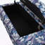 Banc de rangement avec tissu à motif floral