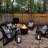 Brand Smokeless 25 in. Patio Fire Pit, Wood Burning Outdoor Fire Pit - Includes Wood Pack, Modern Design with Removable Ash Pan and Weather Resistant Cover, Black