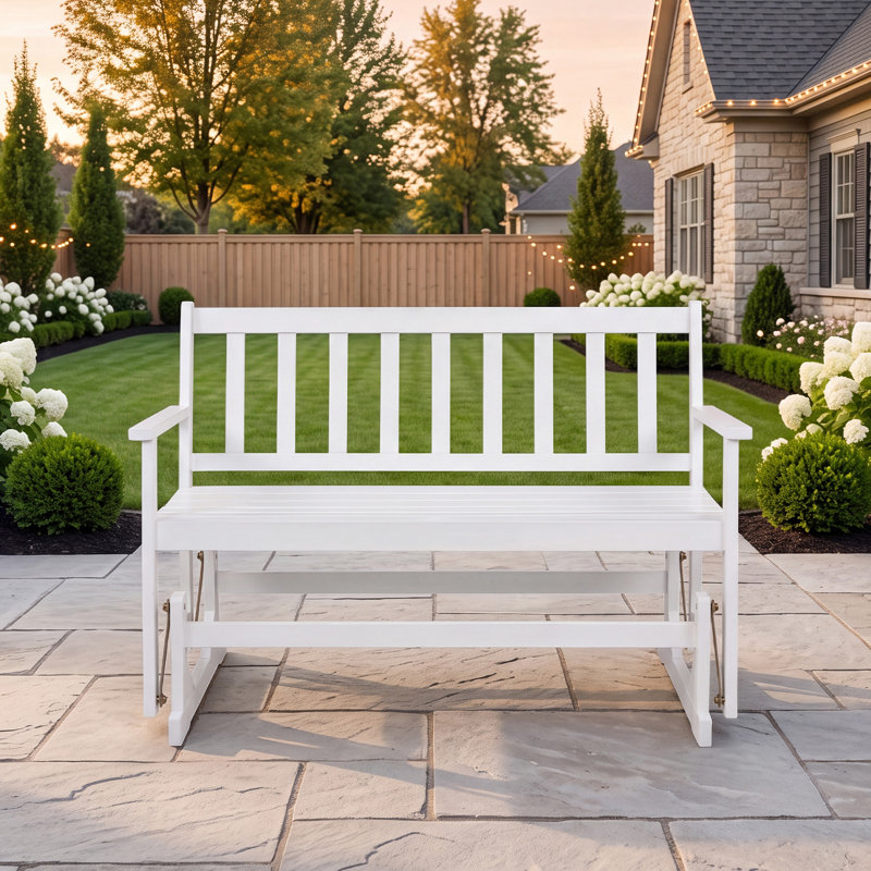Banc oscillant en bois Geroline