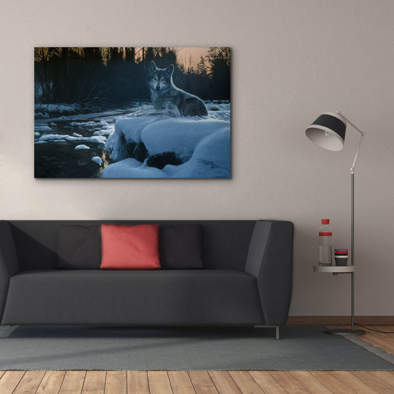 «Evening Solitude On Canvas» par Ron Parker, reproduction, H 40 po x l 60 po x P 1,5 po