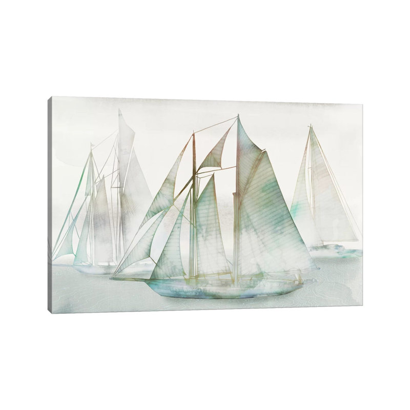 Glide I 1 Piece Wrapped Canvas Panoramic Painting, 66.04 cm H x 45.72 cm W x 3.175 cm D