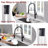 SUMERAIN Lead Free  Pull Down Kitchen Faucet with Dual Mode and Magnetic Docking-114392381