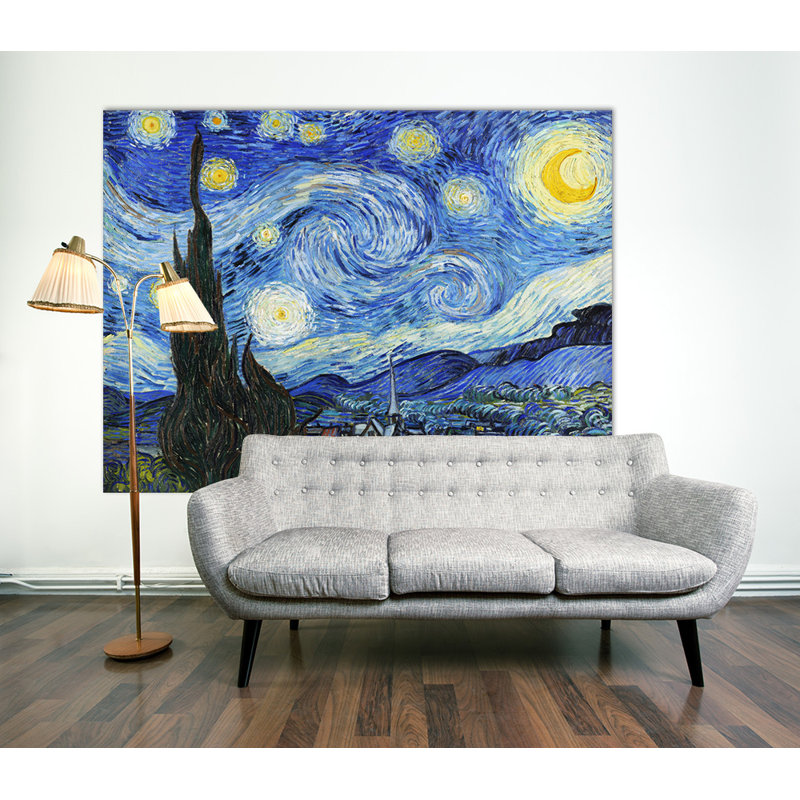 « starry night » par vincent van gogh, reproduction d’art sur toile