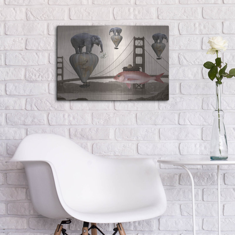 "Tea Time" par Daniela Nocito sur métal, H 16 po x l 24 po