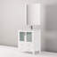 Meuble-lavabo blanc avec comptoir en céramique et robinet inclus: miroir de l 28 po x H 32 po - l 30 po, dessus 18,25 po