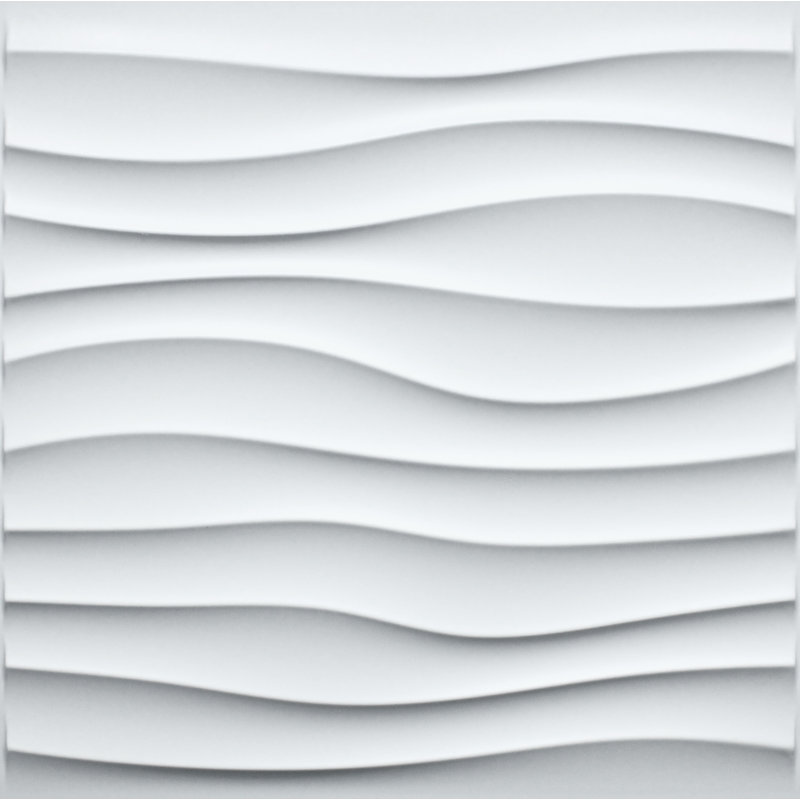 Panneau mural 3D blanc 19,7 po x 19,7 po Falkirk Ross